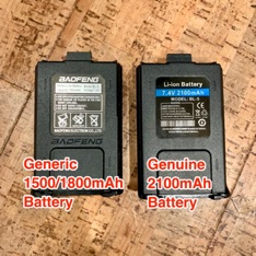 generic and genuine battery